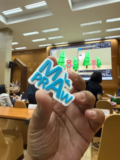 Workshop 11 ป้ายชื่อ 3D
