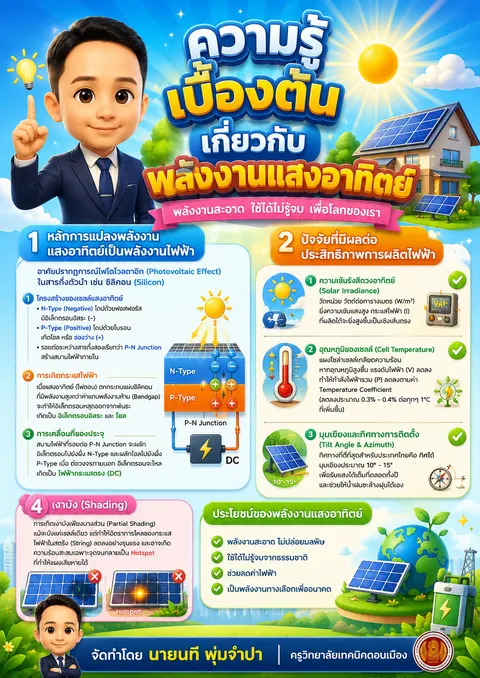 ความรู้เบื้องต้นเกี่ยวกับพลังงานแสงอาทิตย์