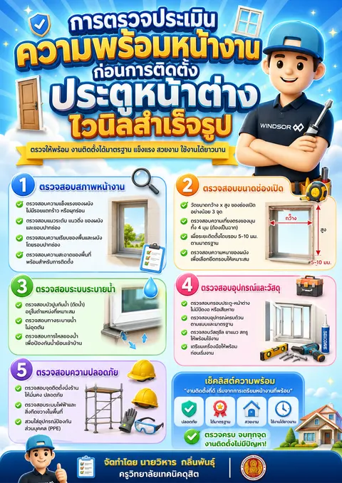 การติดตั้งหน้าต่างสำเร็จรูป ตอนที่ 1