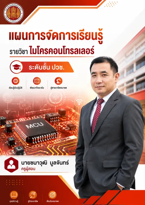 นายชนาวุฒิ มูลจันทร์ ปกแผนการจัดการเรียนรู้