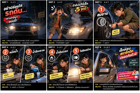 Storyboard 5 เช็กรถก่อนออกทริปไกล