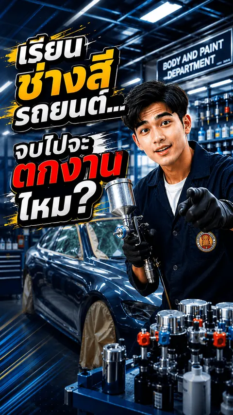 เรียนช่างสีรถยนต์... จบไปจะตกงานไหม?