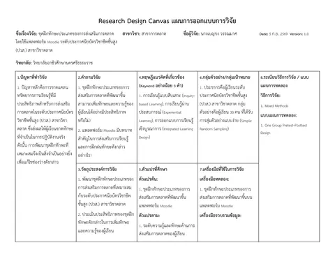 ชุดฝึกทักษะประเภทของการส่งเสริมการตลาด โดยใช้แพลตฟอร์ม Moodle ระดับประกาศนียบัตรวิชาชีพชั้นสูง (ปวส.) สาขาวิชาตลาด