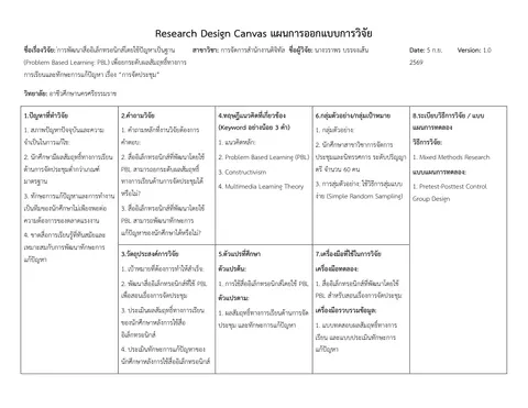 หัวข้อวิจัย