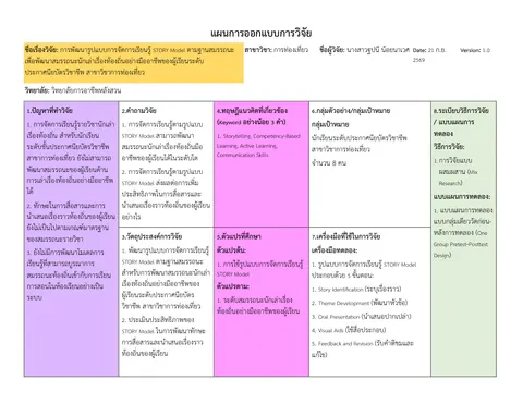 Research Plan