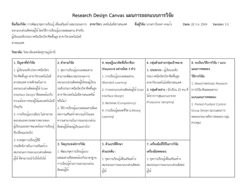 หัวข้องานวิจัย แก้ไข