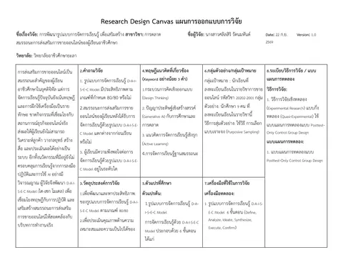 แก้ไขหัวข้องานวิจัย
