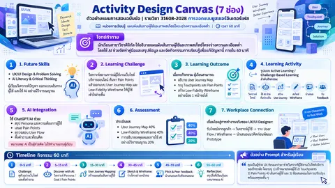 กิจกรรมในห้องเรียน 60 นาที UX/UI