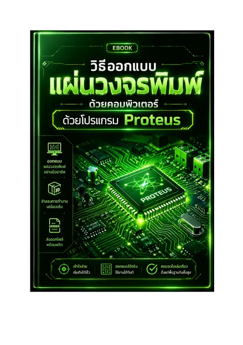 การออกแบบแผ่น PCB ด้วยคอมพิวเตอร์จากโปรแกรม Proteus