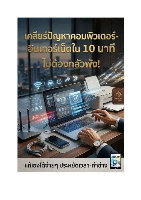 เคลียร์ปัญหาคอมพิวเตอร์-อินเทอร์เน็ตใน 10 นาที ไม่ต้องกลัวพัง!"