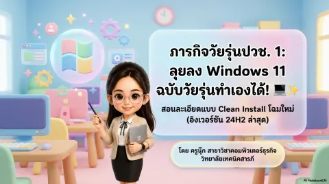การติดตั้งระบบปฏิบัติการวินโดวส์ 