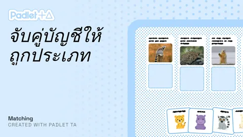 จับคู่บัญชีให้ถูกประเภท