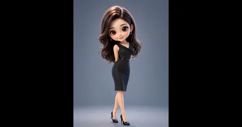 การ์ตูนชุดเดรส
